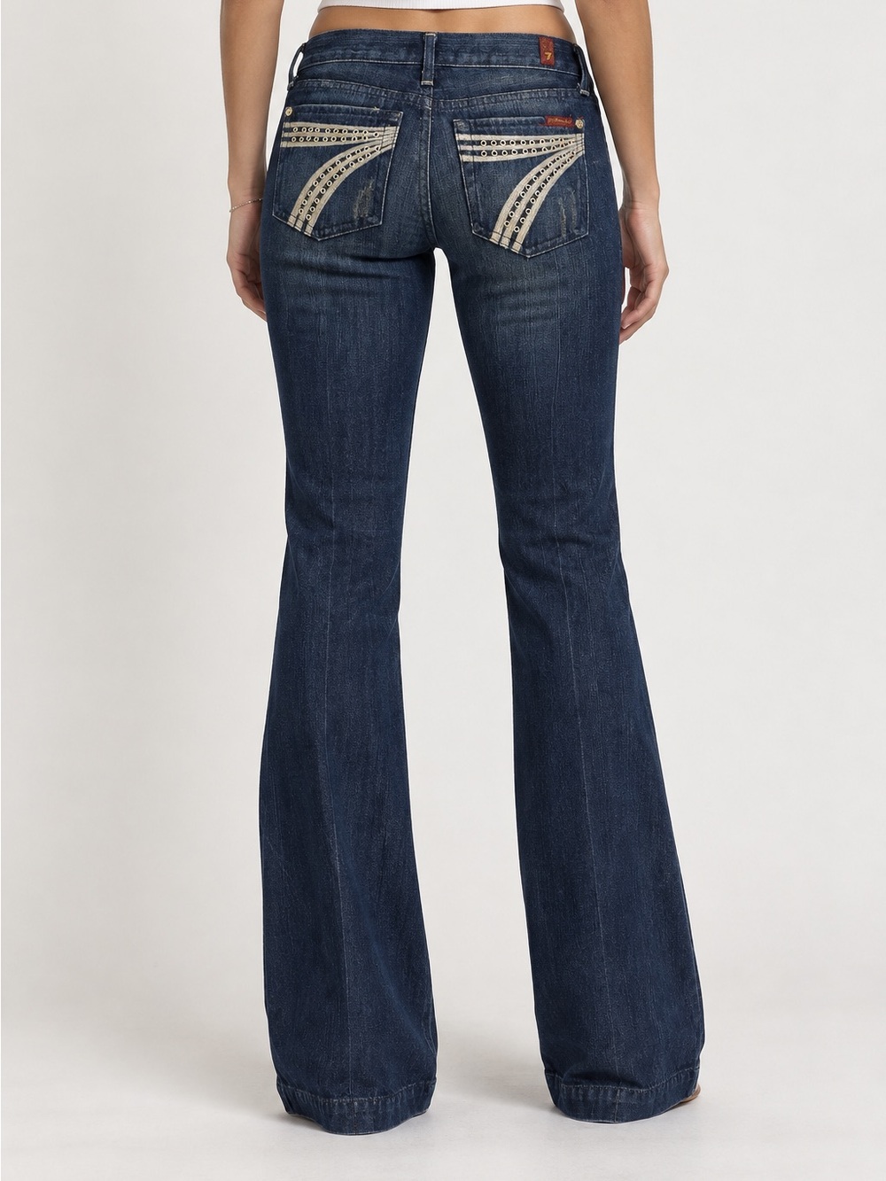 7 For All Mankind Dojo Jeans Size 25 | Vintage Y2K Flare Denim